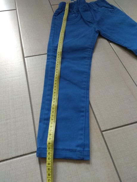 Modré nohavice s poštovným, 110