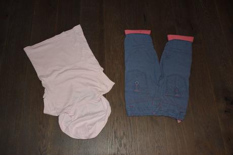 Perfektny kompletik tricko skapuckou+3/4 nohavice, next,122