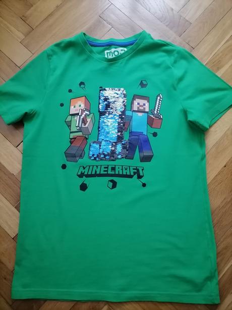 2x oblečené minecraft originál tričko, f&f,152