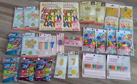 Oslava (narodeniny,birthday)-balóny,sviečky,čísla,