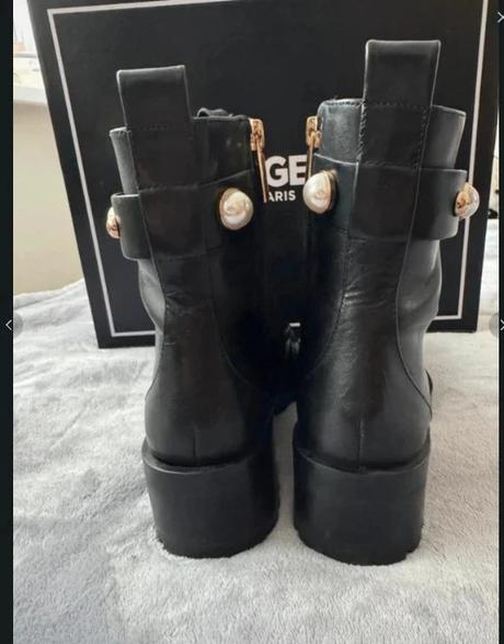 Karl lagerfeld perry military pearl boot, karl lagerfeld,36