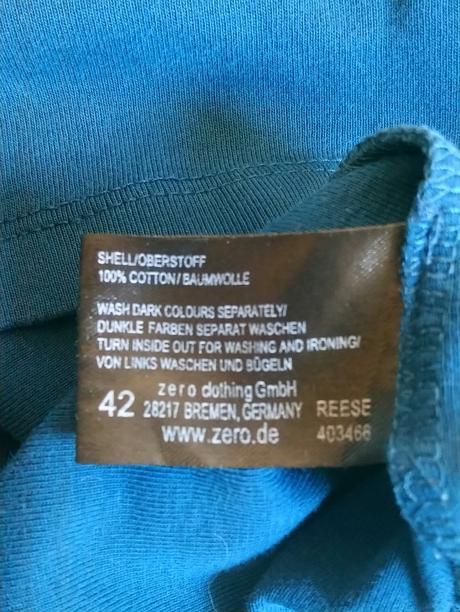 Dámsky tyrkysový bavlnený top, zero, m, m