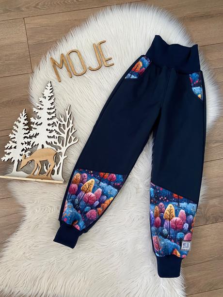 Softshellove nohavice, 92 - 128