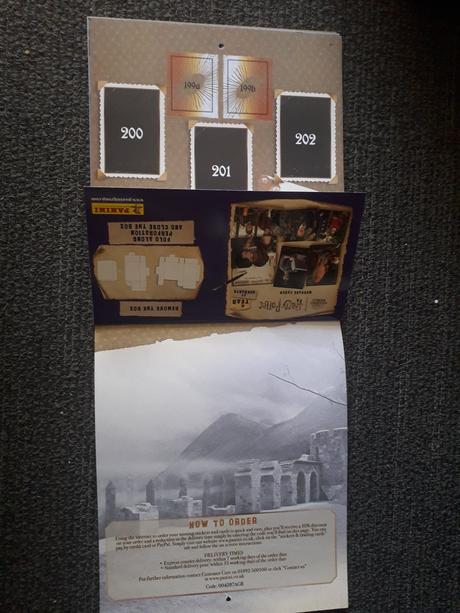 Harry potter nálepkový album kalendár, 