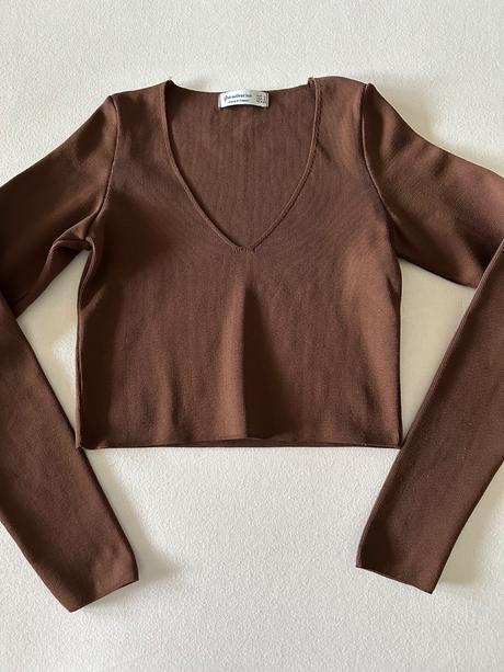 Tričko crop, stradivarius,s