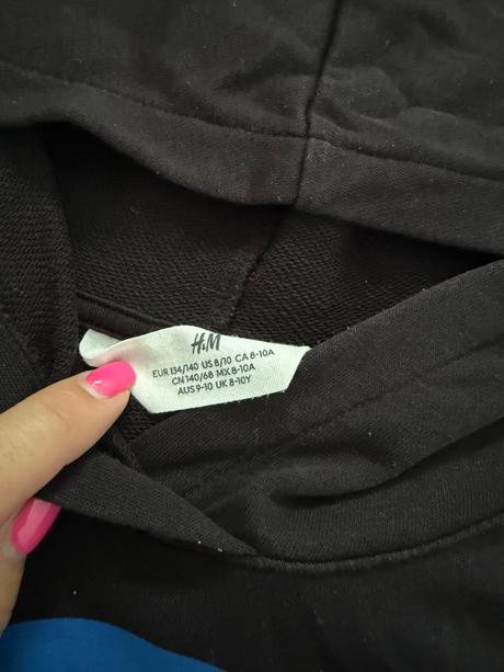 Crop mikina, h&m,134