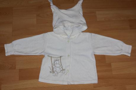 Bezchybná zamatová mikina na cvoky  - top stav, 74