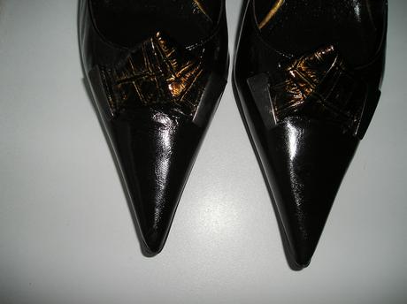 Čokoládové lakované lodičky, 40