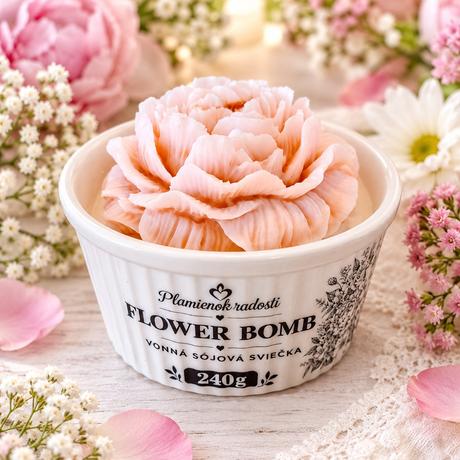 Sojova sviecka flower bomb,