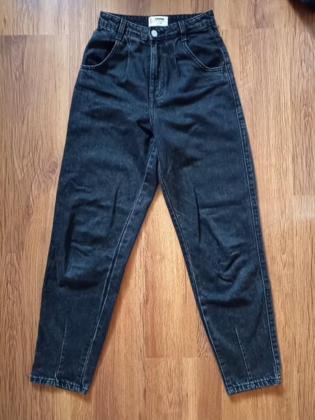 Tmavo šedé džínsy tally weijl, tally weijl,xs