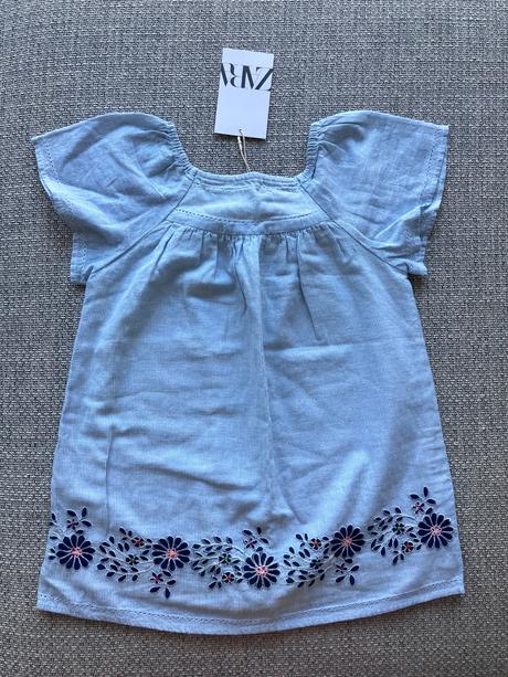 Šatky s vyšívanými kvetmi, zara,104