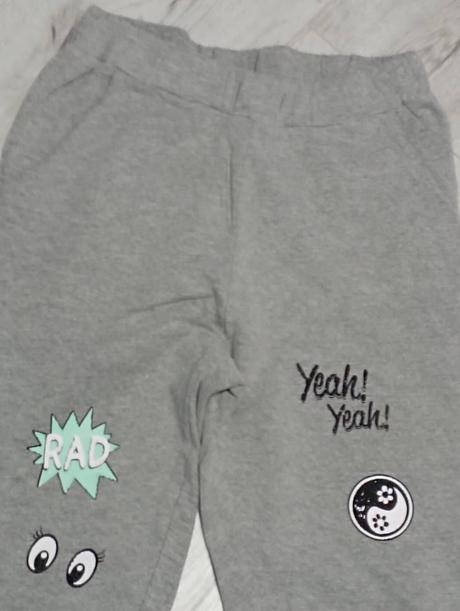 Tepláky s komiksovou potlačou, bonprix,140