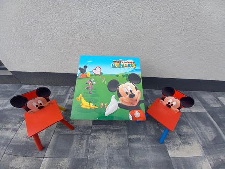 Detský stôl so stoličkami mickey mouse,