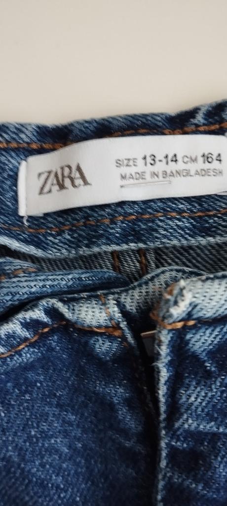 Dievčenské široké, riflové kapsáče, zara,158