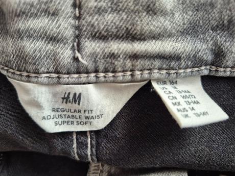 Rifľové šortky, h&m,164