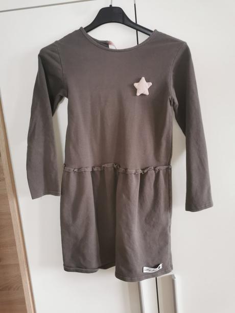 Šaty tmavošede, little star,128
