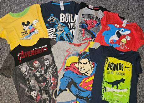 Tričká 122 128 rôzne značky, 122