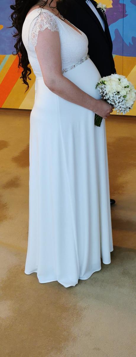 Tehotenské svadobné šaty tiffany rose, 42