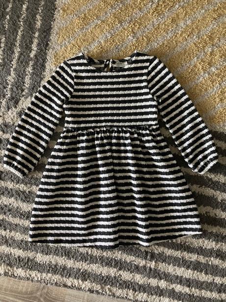 Úpletové pásikavé šaty, f&f,98
