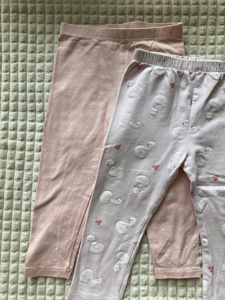 Legínky labuťkové a bodky, original marines,86