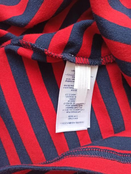 Červené bavlnené šaty chaps, xs