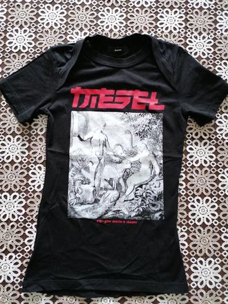 Bavlnené dievčenské tričko 146-152, diesel,146