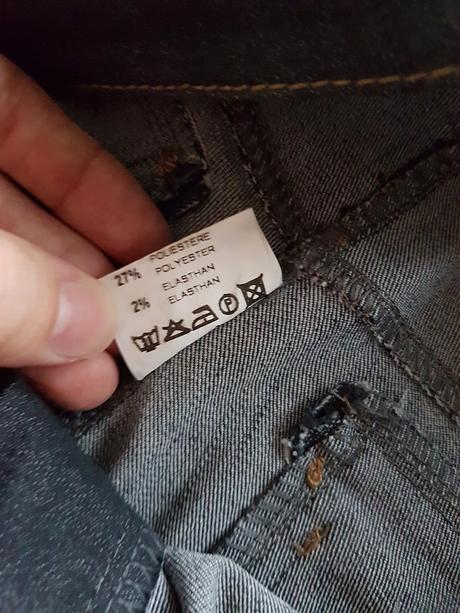 Kvalitné italy skinny členkové tmavošedé džínsy 36, 36