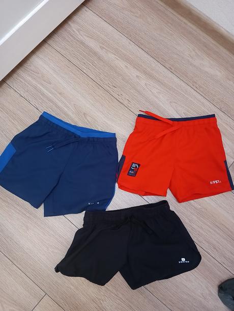 Športové funkčné kraťasy 3ks, decathlon,116