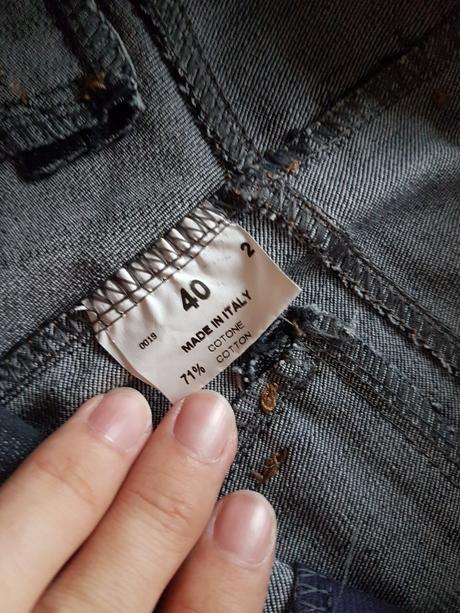 Kvalitné italy skinny členkové tmavošedé džínsy 36, 36