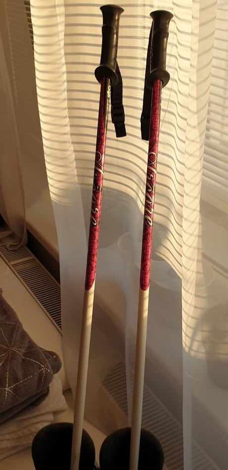Lyziarky 265 mm+palicky 95 cm, 95 cm