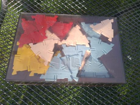 Retro stavebnice abstrakt - maják-20eur, 