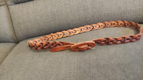 Kožený pletený opasok, 