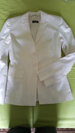 Biele sako, marks & spencer,34