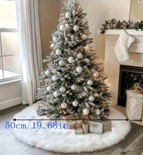 Huňatá kožušina pod vianočný stromček, 