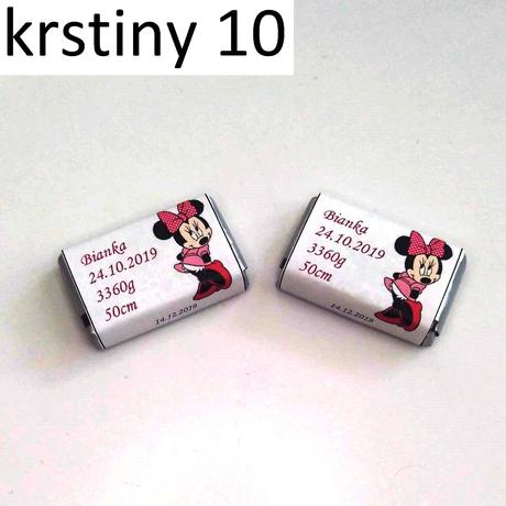 Miničokoládky na krstiny/narodeniny, 