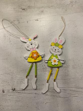 Závesné zajačiky veľká noc, 