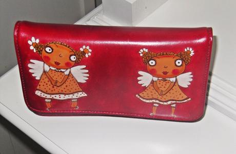 Kabelka anjel - česká značka bambas, ručná maľba, 