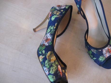 Dámske letné sandále/lodičky, opätok 8cm, 41, 41