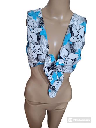 Dámska bavlnená blúzka na zaväzovanie, m