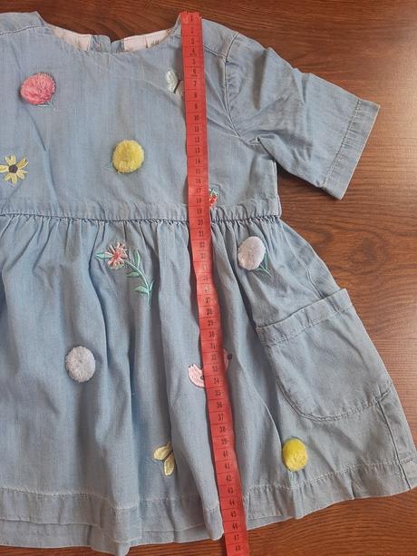 Šatky riflové, h&m,92