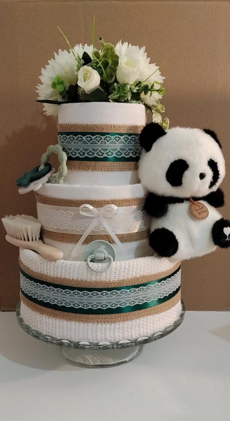 Plienková torta pandina záhrada - pre bábätko,
