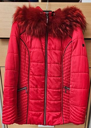 Luxusná bunda s pravou kožušinou, 42