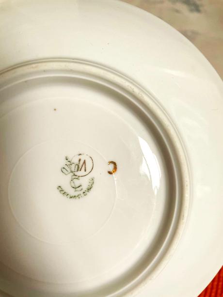 Starožitné dezertné tanieriky - 4 ks, 