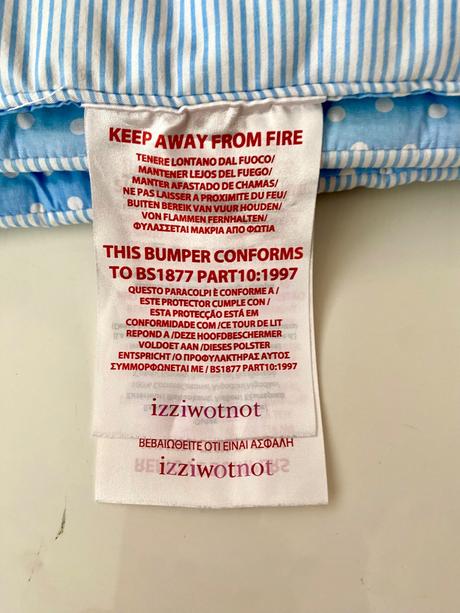 Mantinel - ochrana mriežky postieľky izziwotnot, šírka (cm): 35,dĺžka (cm): 170