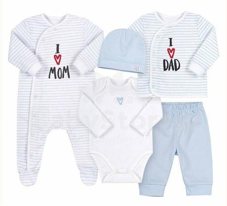 Súprava pre novorodencov bembi kp250 modrá, 62