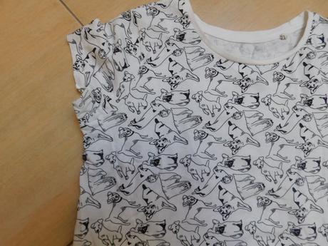 Tričko so psíkmi, h&m,122