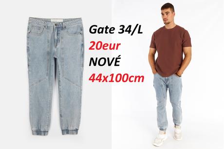 Riflové kapsáče, riflové joggery, gate,34