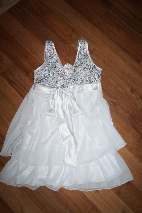 Biele saty s flitrami, m