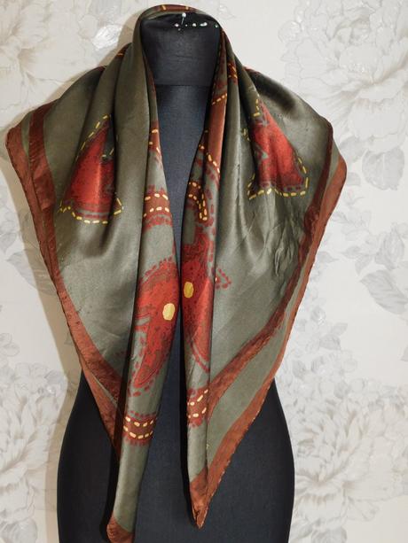 Ranch wear texas stitching luxusna hodvabna šatka, l