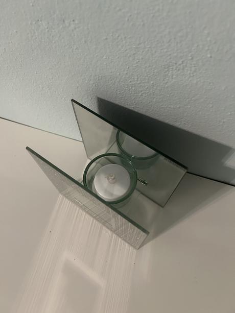 Zrkadlovostrieborný svietnik s led sviečkou, 